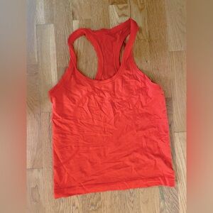 Lululemon orange swiftly racerback 6 race length
